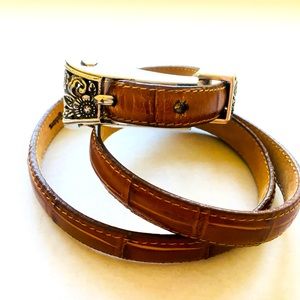 Vintage Brighton Skinny Belt